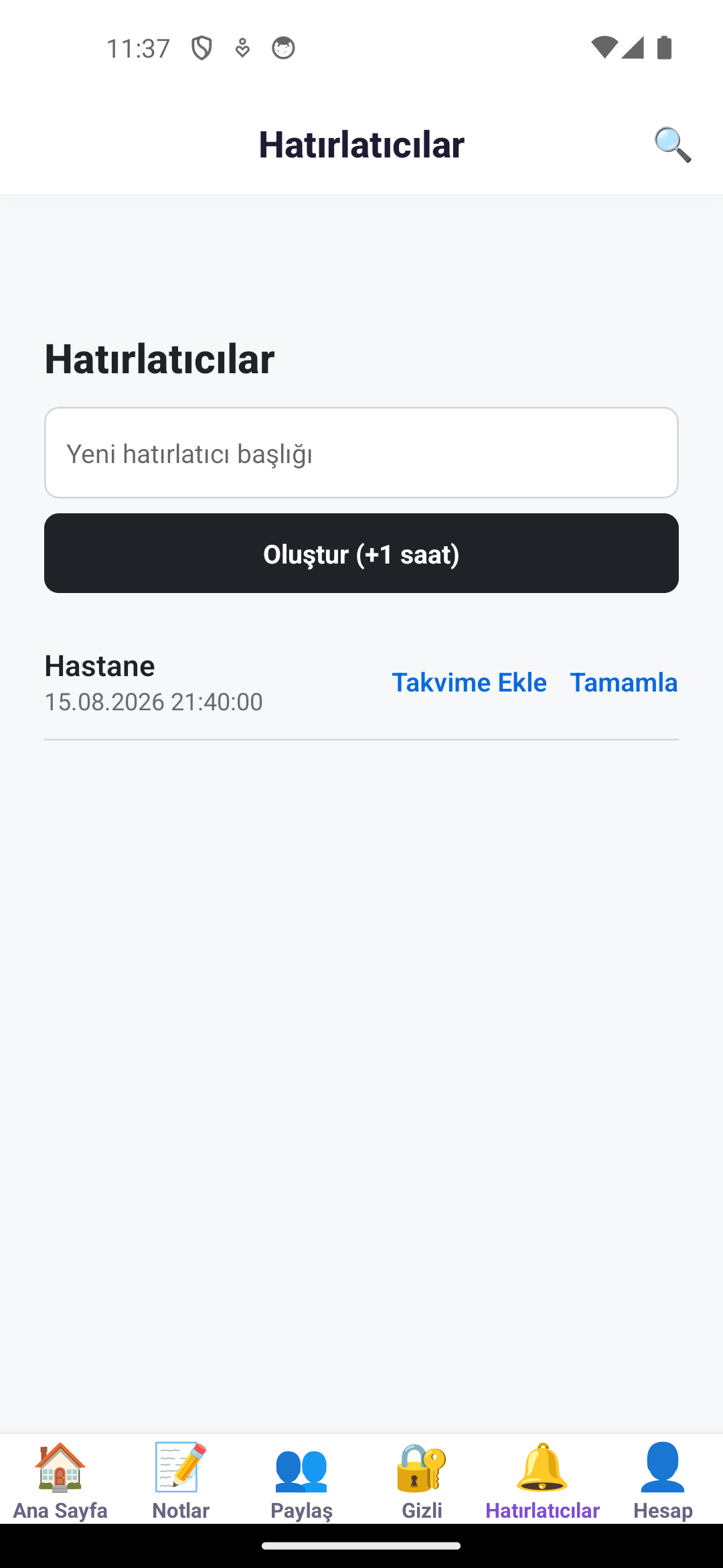 HobNote Hatırlatıcılar